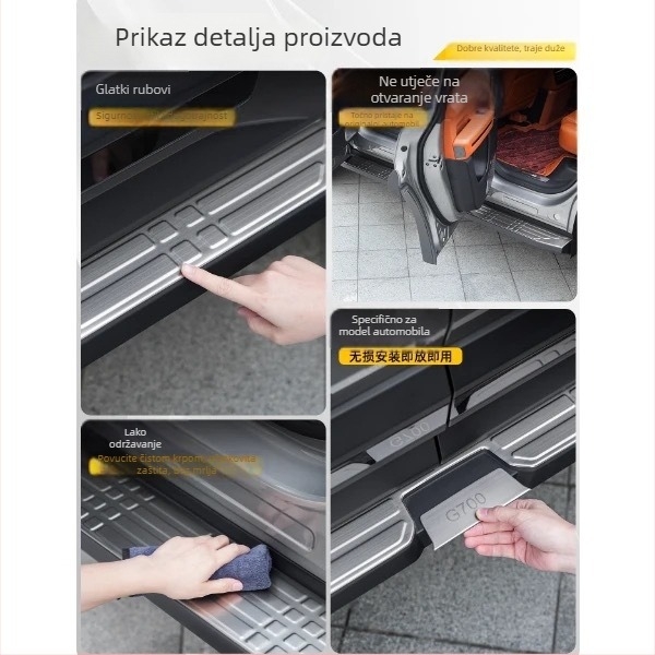Bočni zaštitnik za prag od aluminijskog legura za Redwood, automatski mjenjač