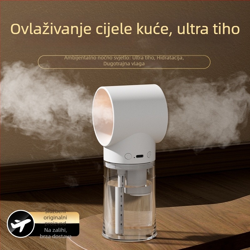Ovlaživač zraka i pročišćivač zraka u jednom, kućna upotreba, tih, noćno svjetlo, aromaterapija