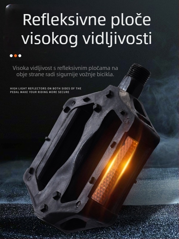 Peda za MTB s reflektorom, model 6658, materijal: inženjerska plastika