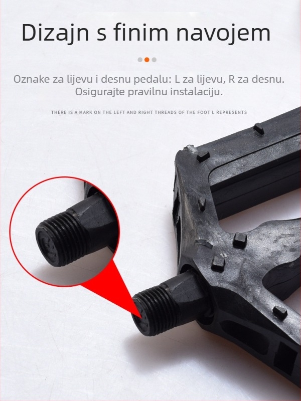Peda za MTB s reflektorom, model 6658, materijal: inženjerska plastika
