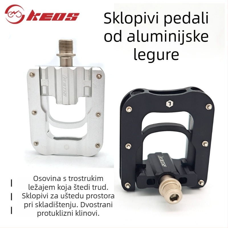 Keos sklopivi pedali za bicikl, aluminijska legura, model P8P10D5, dodaci za modifikaciju