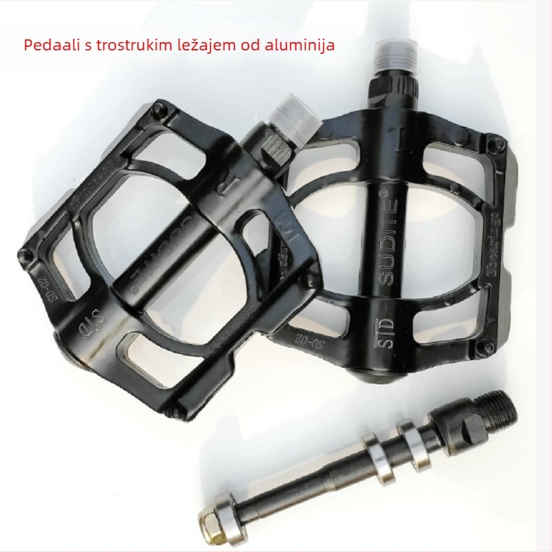 Cang aluminijski pedali za brdski bicikl s 3 ležaja