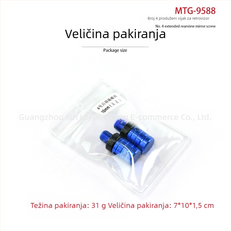 Univerzalni poklopac vijka retrovizora za motocikle i električna vozila, otporan na koroziju, aluminijska legura