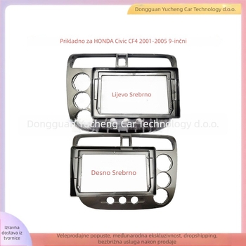 Android okvir za navigaciju za Honda Civic CF4 (2001–2005) – ABS+PC, 1 kg, podesivi okvir