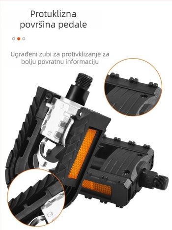 Sklopivi pedala za bicikl i električno vozilo s stražnjim sjedalom vozača — aluminijska legura + plastika, model XDBKDDZDJT-808, kompatibilno s biciklima i električnim vozilima