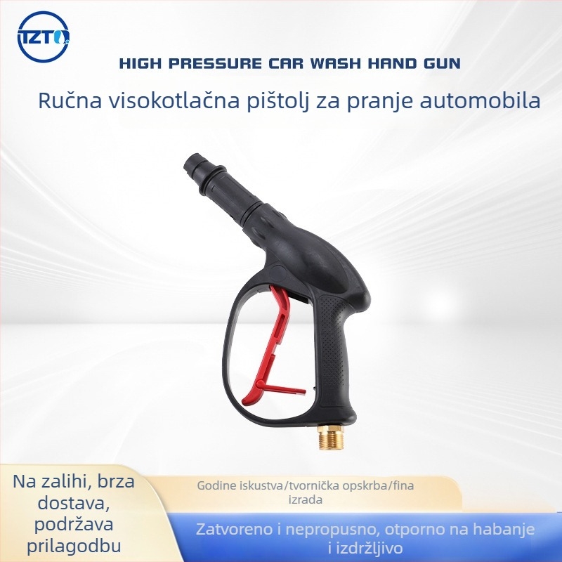 Pištolj za visokotlačno pranje automobila s aluminijskim spojem i glavom raspršivača u obliku ventilatora, za pranje automobila i navodnjavanje polja