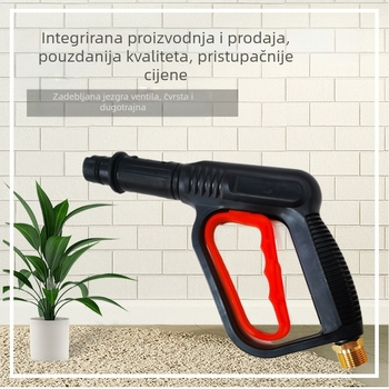 Pištolj za pranje auta s mlaznicom u obliku kljuna patke, prijenosno plastično kućište, tlak 100 kg/cm2, domet raspršivanja 8 m, težina 0,25 kg