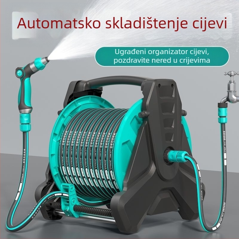 Visokotlašna pištola za pranje automobila sa crijevom, ABS glava, model S8, za kućnu upotrebu