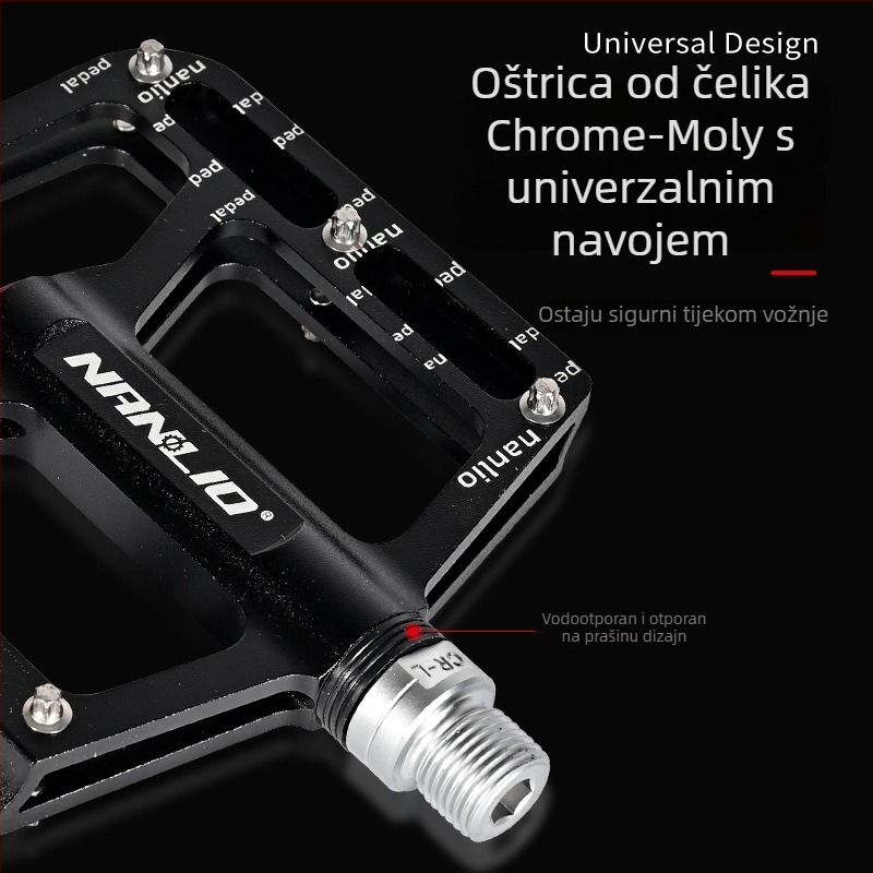 Peda za bicikl MG007, 7070 aluminijska legura, 3 kuglična ležaja, protuklizni klinovi, za planinska i cestovna bicikla
