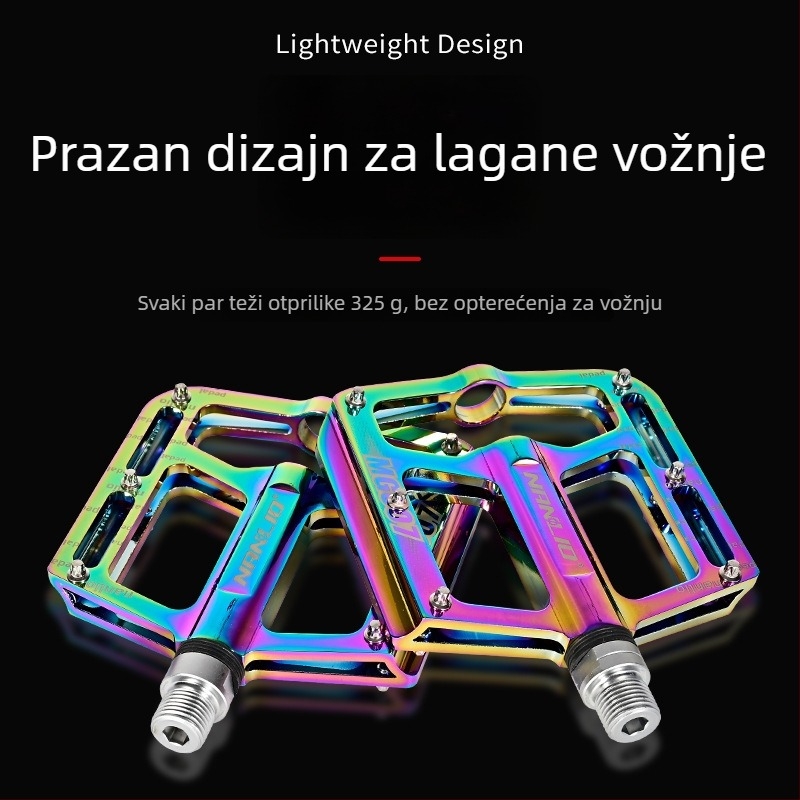 Peda za bicikl MG007, 7070 aluminijska legura, 3 kuglična ležaja, protuklizni klinovi, za planinska i cestovna bicikla