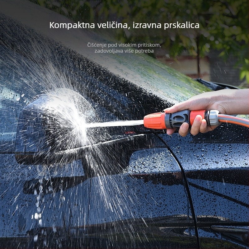 Set pištolj za visokotlačno pranje za vrtni crijevo – podesiva mlaznica, za čišćenje automobila i zalijevanje cvijeća