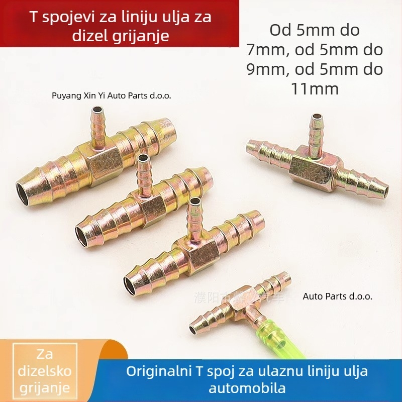 T spojka za uljni vod parkirnog grijača - kamionski dizelski grijač, kompatibilan s 1 modelom, Model Ltao578929777187, Kod proizvoda Ltao578929777187, Podrška iz originalne tvornice