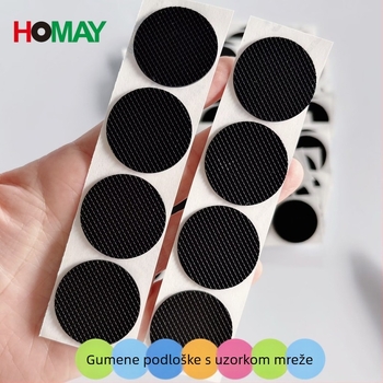 Kružna silikon-gumena podloga za nogice namještaja – protuklizna, apsorpcija šokova, prilagodljiva debljina