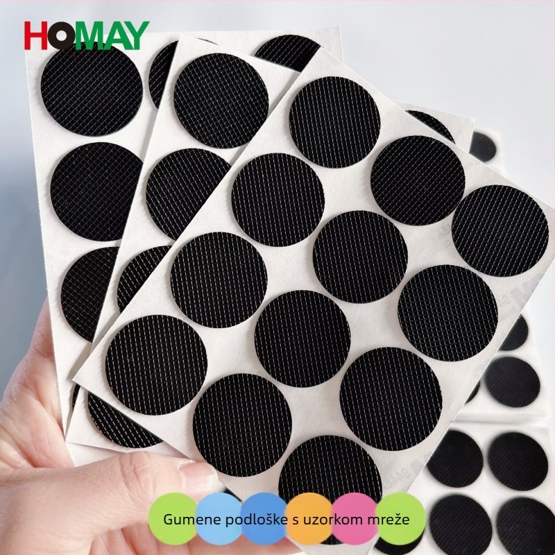 Kružna silikon-gumena podloga za nogice namještaja – protuklizna, apsorpcija šokova, prilagodljiva debljina
