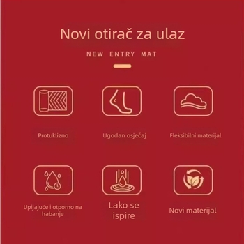 Nova kineskog stila crvena ulazna prostirka s diatomitom