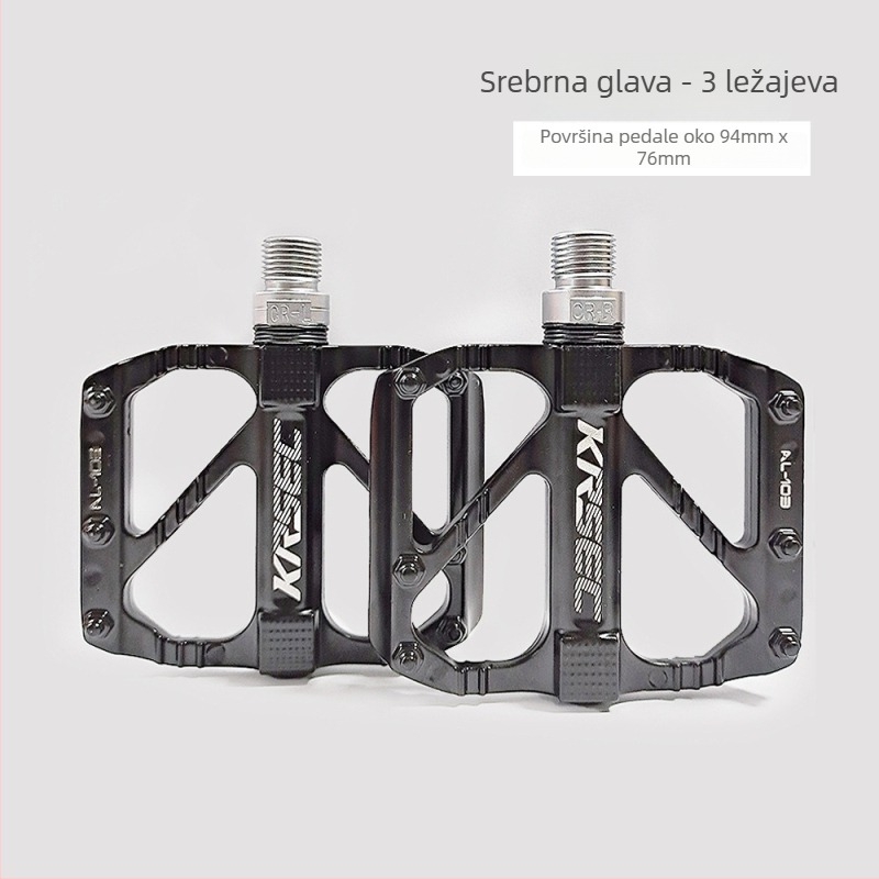 KRSEC pedala za bicikl – aluminijska legura, model K103, za cestovne, sklopive i MTB bicikle, s brzim otpuštanjem