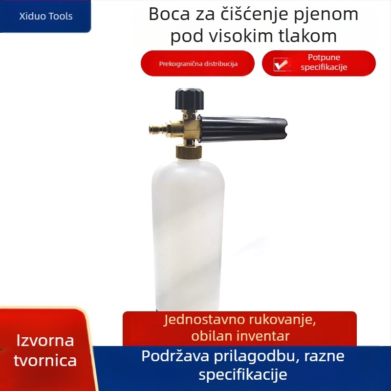1000 ml visokotlačni pjenasti raspršivač s podesivom mlaznicom u obliku ventilatora za pranje automobila – profesionalna pjenasta pištolj