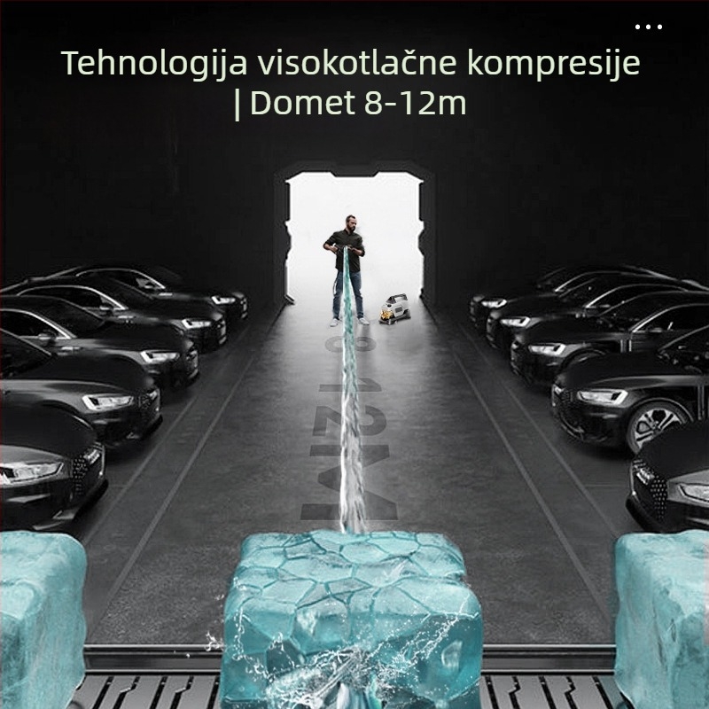 Kućni stroj za pranje automobila s visokotlačnom pumpom i mlaznicom, automatski, prijenosni snažan čistač, 220V