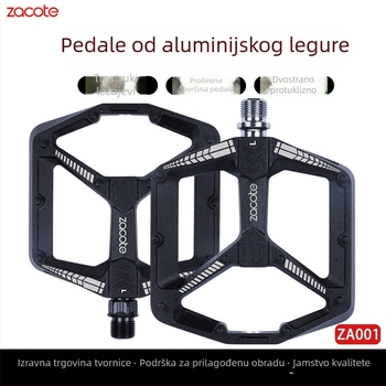 Zacote pedale za bicikl, planinski i gradski modeli, aluminijska legura lijevano, protuklizne, model Za001/Za001s