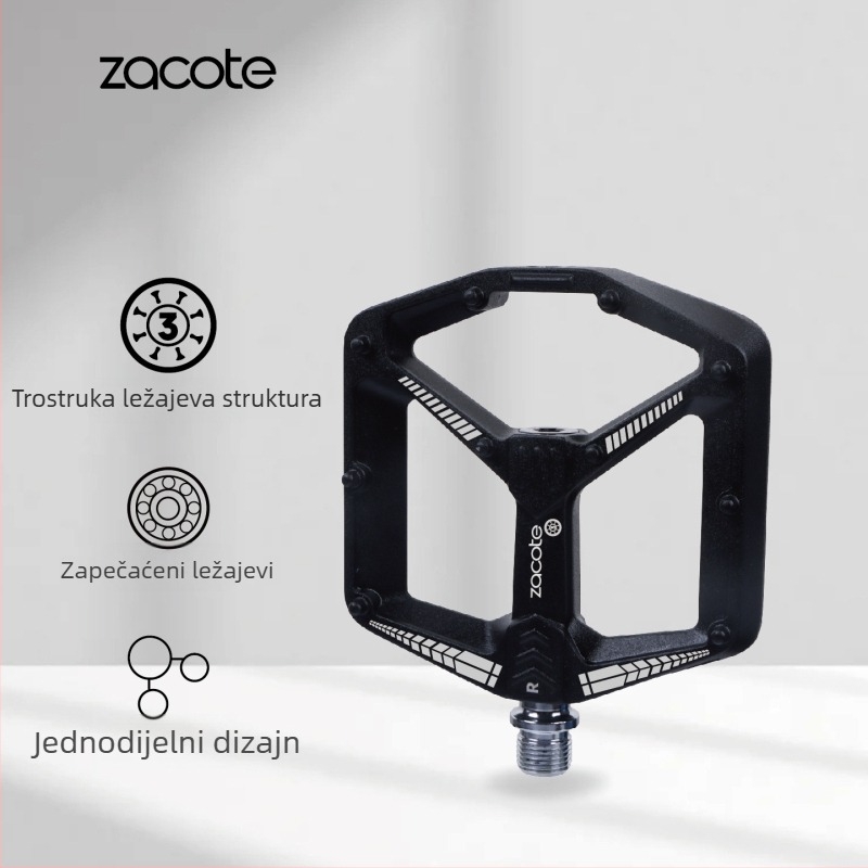 Zacote pedale za bicikl, planinski i gradski modeli, aluminijska legura lijevano, protuklizne, model Za001/Za001s