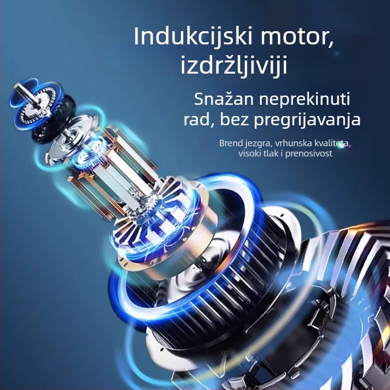 Bežični 2-u-1 pištolj za pranje automobila s litijskom baterijom – pranje i sušenje, dvostruka funkcija za čišćenje vozila