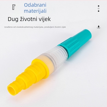 Pagoda stil prilagodljivi pištolj za prskanje, za kućno pranje auta i zalijevanje, žuta