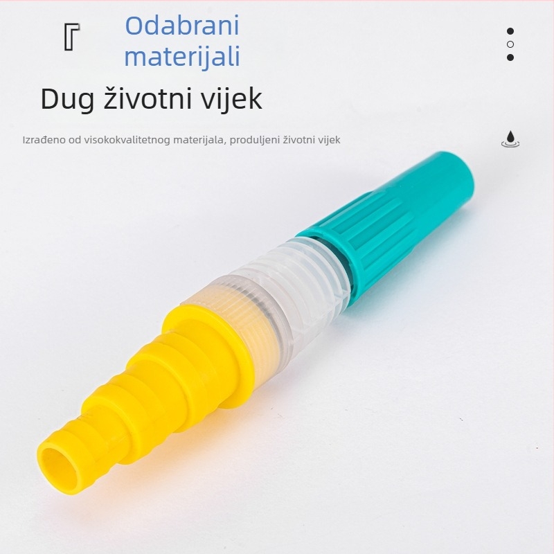 Pagoda stil prilagodljivi pištolj za prskanje, za kućno pranje auta i zalijevanje, žuta