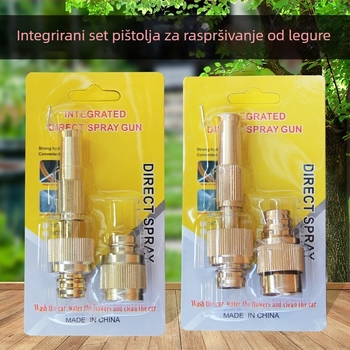 Pistolj za pranje automobila od aluminijskog legura, uspravni raspršivač, visokotlačna mlaznica s mesinganim završetkom, adapter 4/6