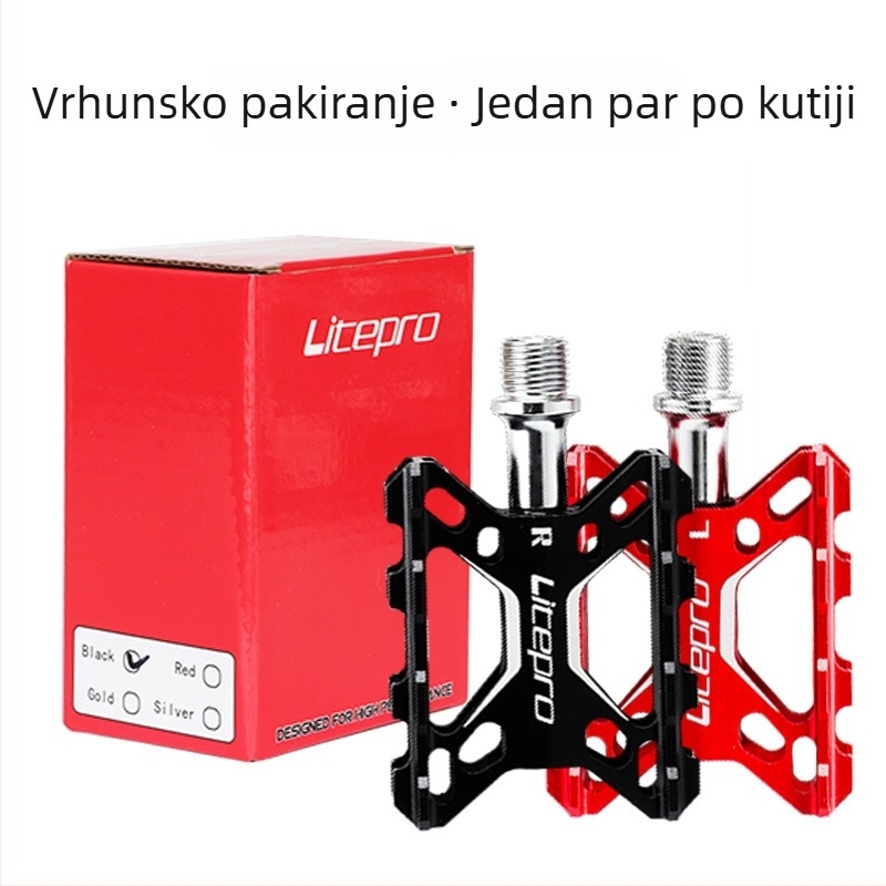 LITEPRO K5 ultra lagani pedale od aluminija s dvostrukim ležajem za sklopive brdske i cestovne bicikle