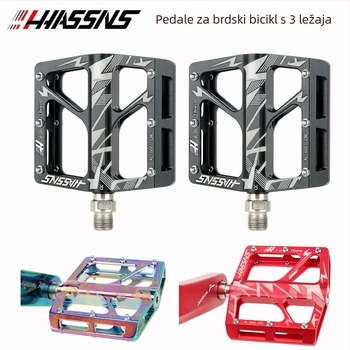 HASSNS Sanpeilin aluminijski pedale za planinske i cestovne bicikle, široka platforma, lagan dizajn, ležajevi