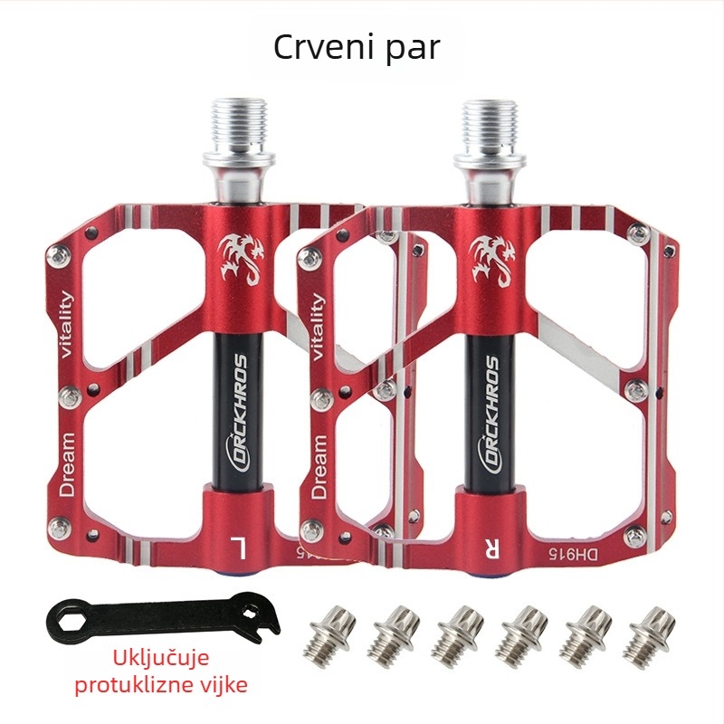 DRCK HROS 915 MTB pedale, aluminijska legura, 3 ležaja, protuklizne