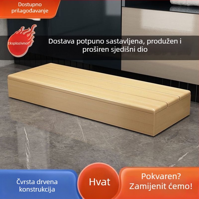 Drveni tabure za djecu uz kreveta – protuklizna površina