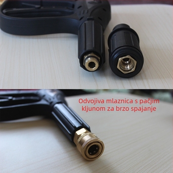 Visokotlačna pištolj za pranje automobila s Black Panda Quick-Connect priključkom, model 280/380/55/58, dodatak za čišćenje automobila