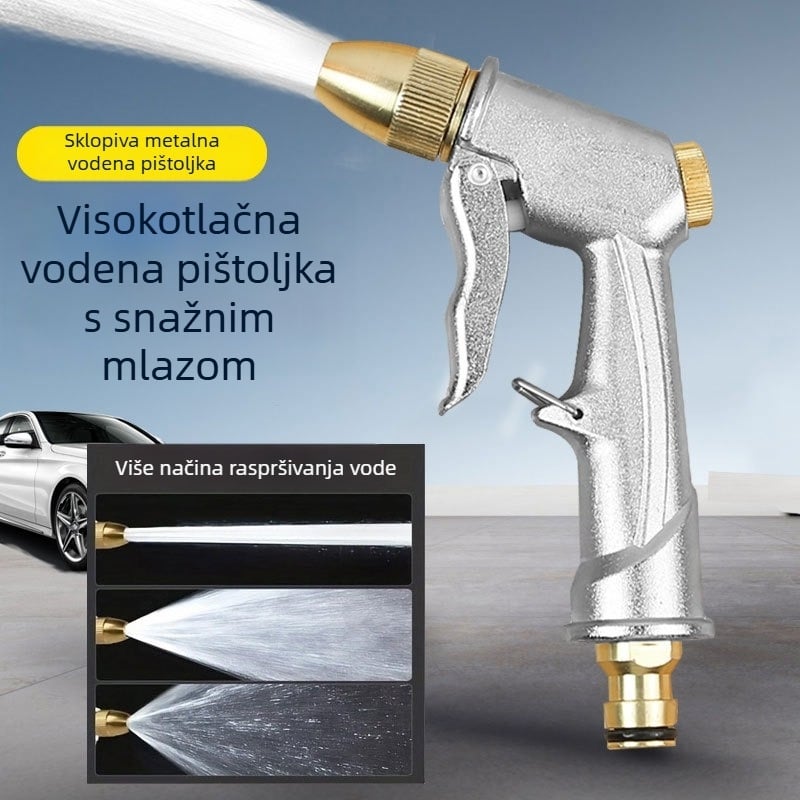 Nuojia metalna visokotlačna vodena pištolja za pranje auta, navodnjavanje vrta i ispiranje poda