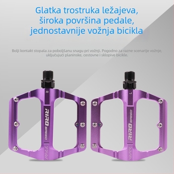 Riro pedale za bicikl s tri ležaje, ultralakih, protuklizne, od aluminijske legure, sklopive pedale za vožnju biciklom