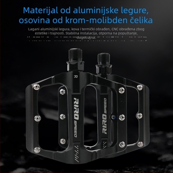 Riro pedale za bicikl s tri ležaje, ultralakih, protuklizne, od aluminijske legure, sklopive pedale za vožnju biciklom