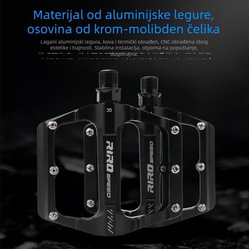 Riro pedale za bicikl s tri ležaje, ultralakih, protuklizne, od aluminijske legure, sklopive pedale za vožnju biciklom