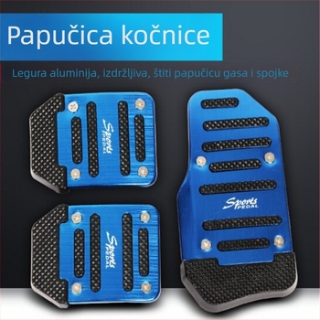 Set pedala za automobil od aluminijske legure: pedala kočnice, pedala kvačila i univerzalni pedal ubrzanja XB-373