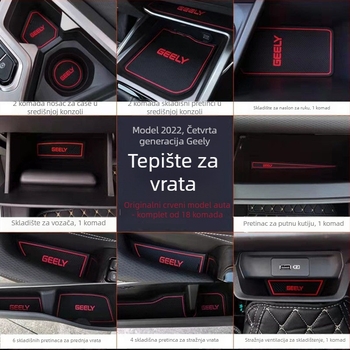 Automobilska podlaga praga (PVC materijal, Zhida marka, ispisano logo, podrijetlo Guangzhou)