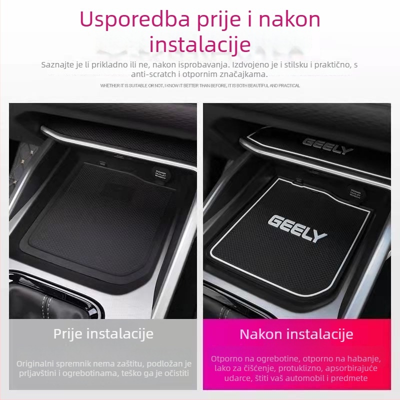 Automobilska podlaga praga (PVC materijal, Zhida marka, ispisano logo, podrijetlo Guangzhou)