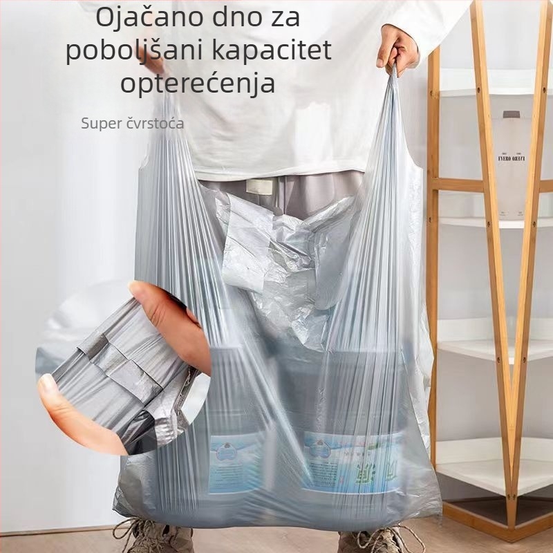 Srebrne velike vreće za preseljenje i skladištenje, paket od 5 komada, debele plastične vreće za odjeću