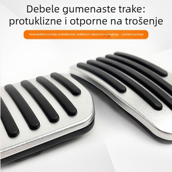Set poklopca pedala za Tesla Model 3/Y – pedal kočnice i ubrzanja, verzija P, plastika, automatski mjenjač