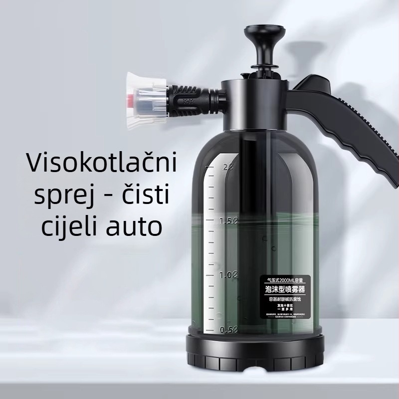Visokotlačna sprej boca za pranje automobila s ABS plastičnim vrhom
