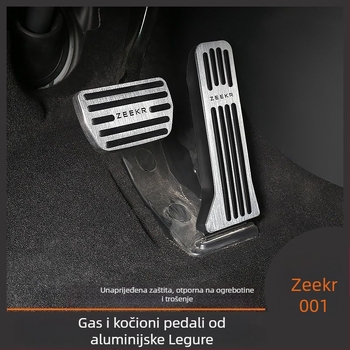 Set papučica Zeekr 001 – aluminijska legura, papučice ubrzanja i kočnice s protukliznom površinom, za automatski mjenjač