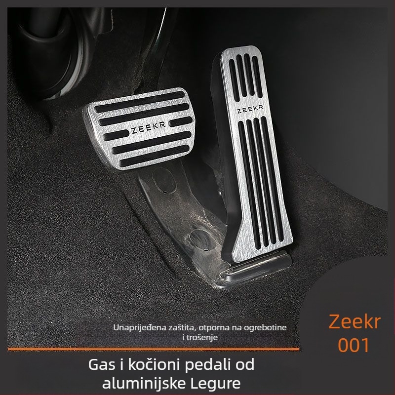 Set papučica Zeekr 001 – aluminijska legura, papučice ubrzanja i kočnice s protukliznom površinom, za automatski mjenjač