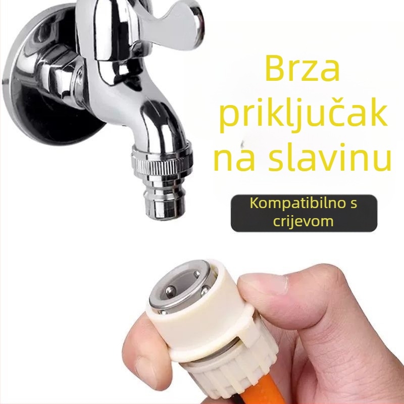 4-točkovni brzi spoj za crijevo za perilicu i slavinu — inženjerski plast