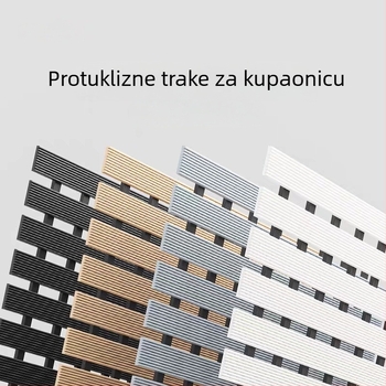 Kupaonska protuklizna prostirka s perforiranim dizajnom za sprječavanje pada, otporna na plijesan, moderni minimalistički stil