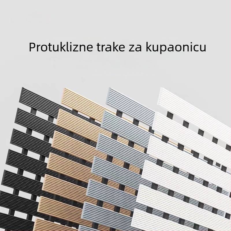 Kupaonska protuklizna prostirka s perforiranim dizajnom za sprječavanje pada, otporna na plijesan, moderni minimalistički stil