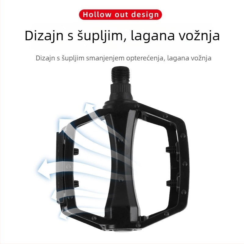 CUAKEX JHX-185 Pedale od aluminijske legure za bicikl, kompatibilne s MTB i cestovnim biciklom
