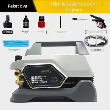 Jierson kućno pranje automobila s visokotlačnom pumpom i pištolom za vodu, 220V, prijenosno, potpuno automatsko, snažno čišćenje